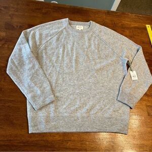 NWT AE 77 American Eagle Gray Cashmere Sweater Men’s size Large
